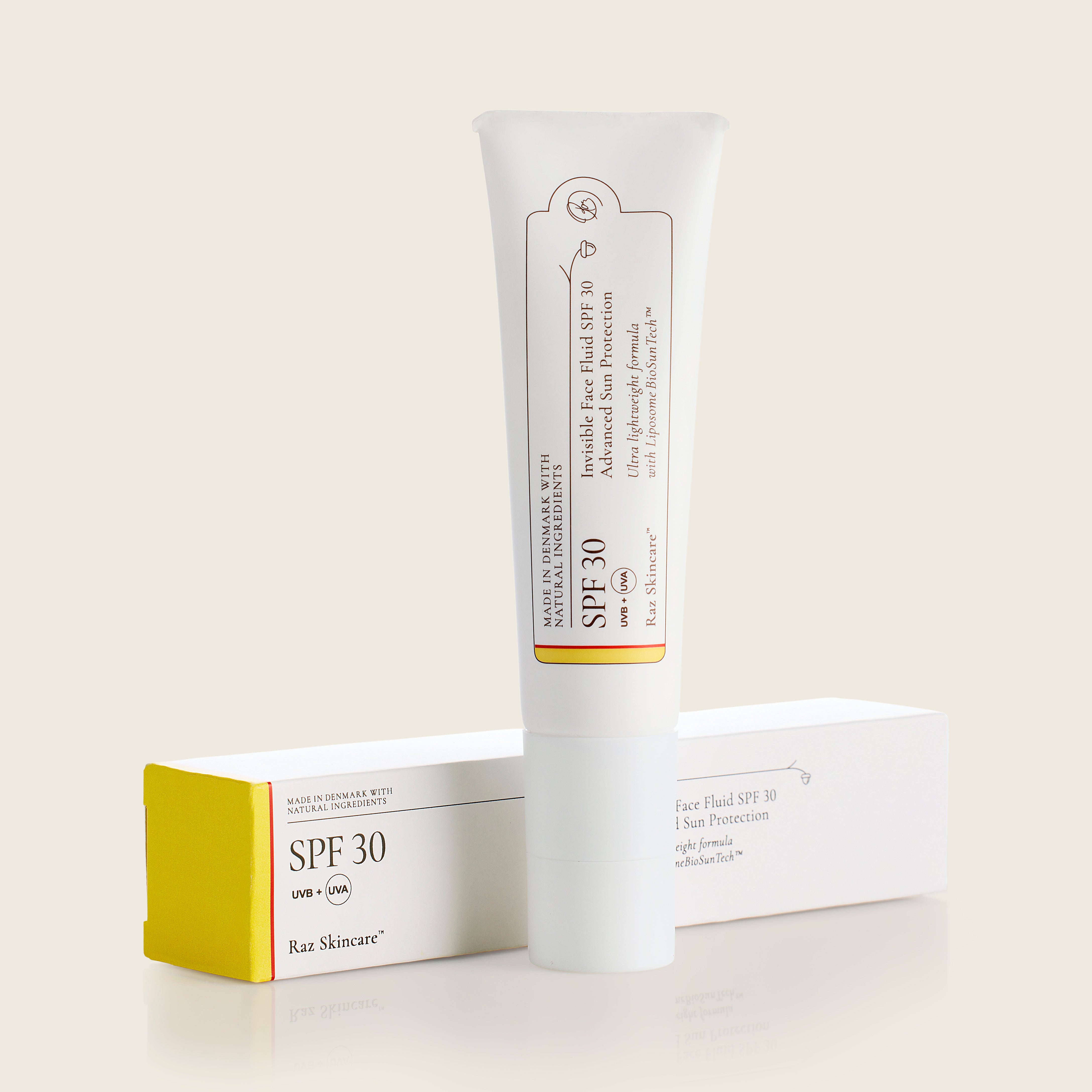 SPF30 Invisible Face Fluid Solcreme 50ml
