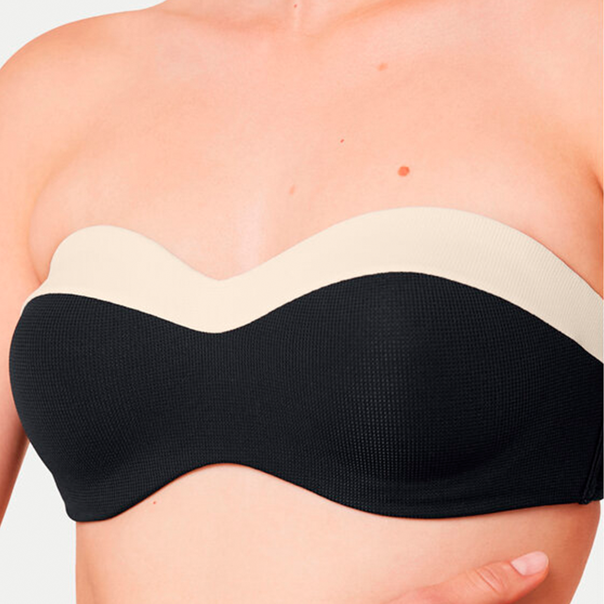 Triumph Summer Glow DP bikini top uden bøjle, sort