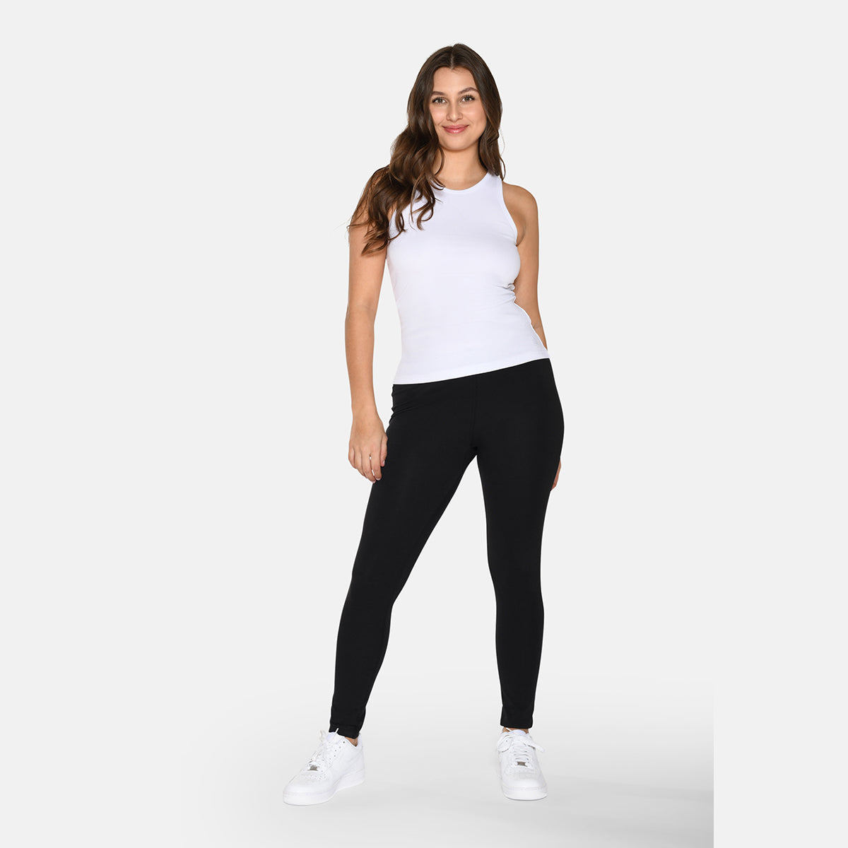 Urban Quest Bamboo Rib Tank top, hvid
