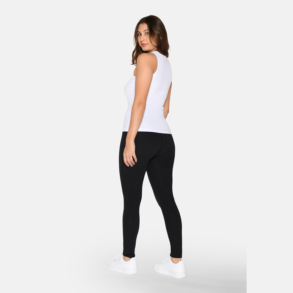 Urban Quest Bamboo Rib Tank top, hvid