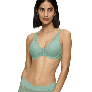 Triumph Body Make-Up Illusion Lace BH med bøjle, mintgrøn