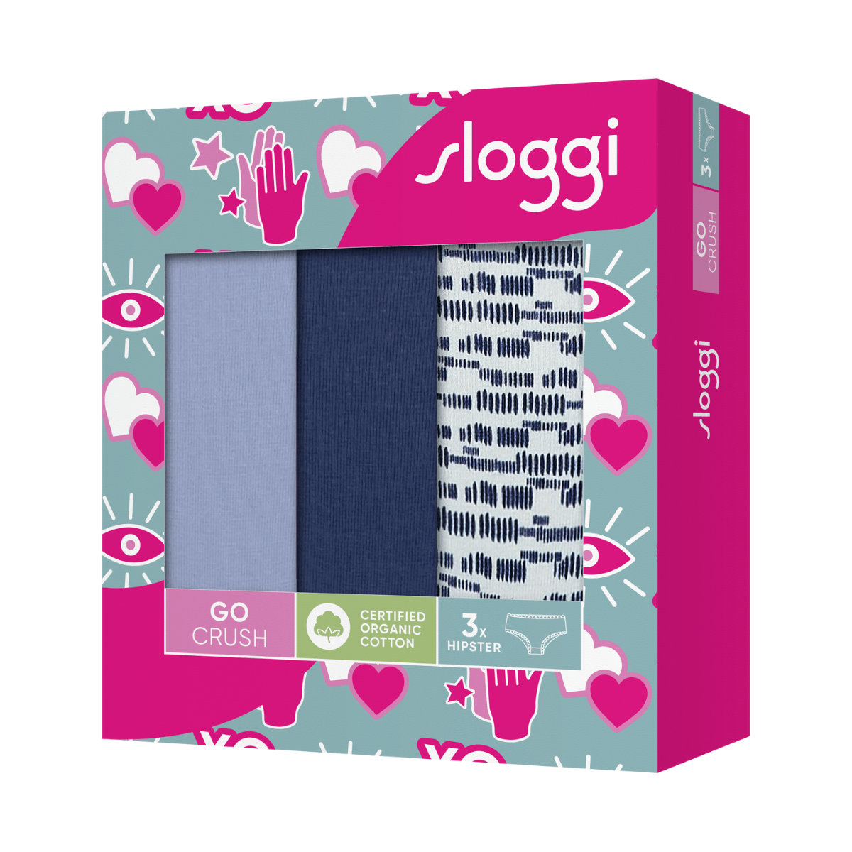 Sloggi Go Crush C3P hipster trusse, multi