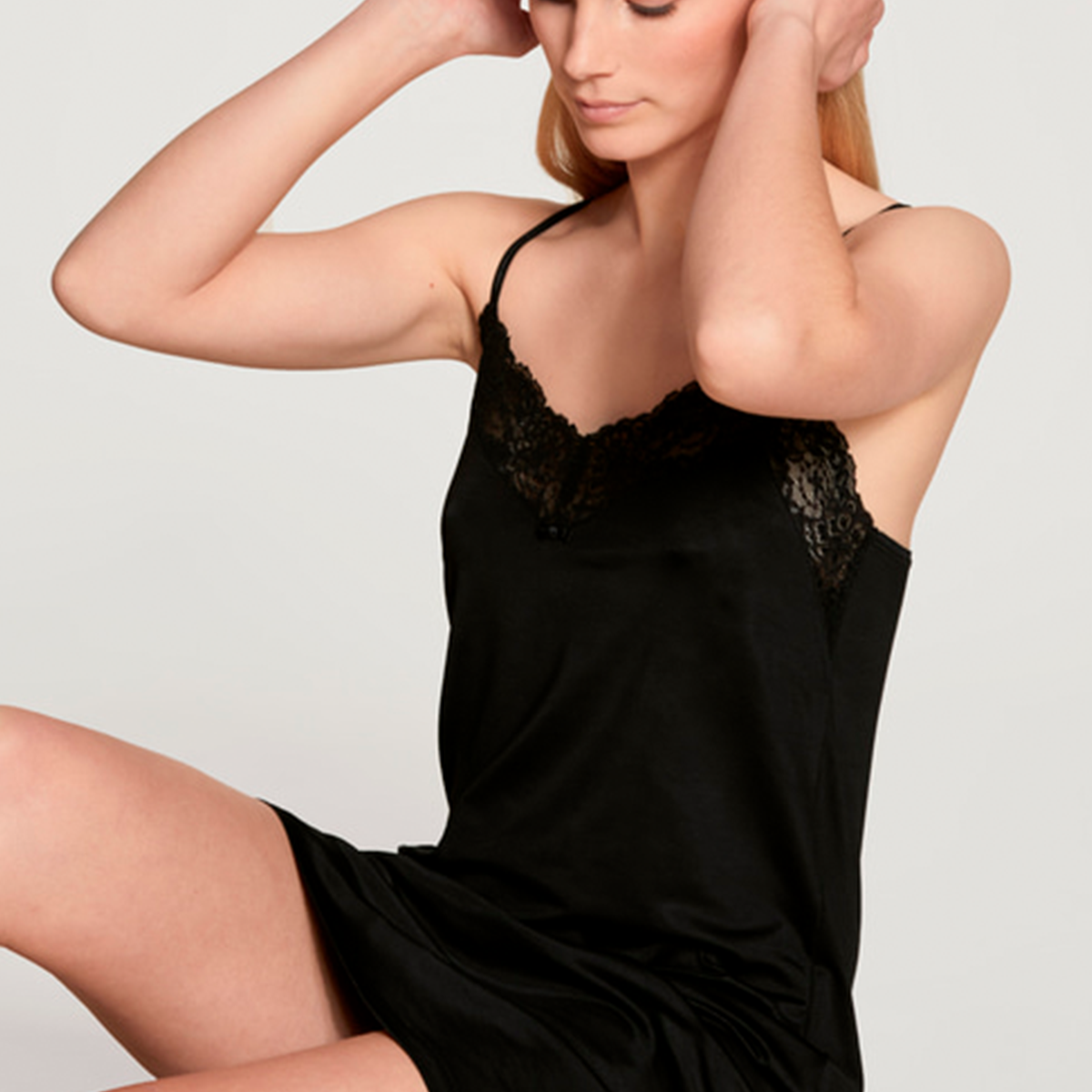 Calida Sensual Secrets natkjole, sort Rabat