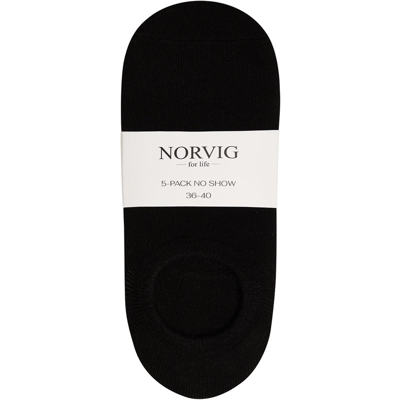 Norvig 5-Pack strømper, sort