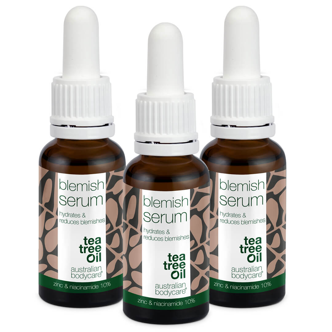 3 stk. Niacinamid Serum til bumser og uren hud — Med Niacinamid 10%, Zink 1% og Tea Tree Oil til uren & fedtet hud
