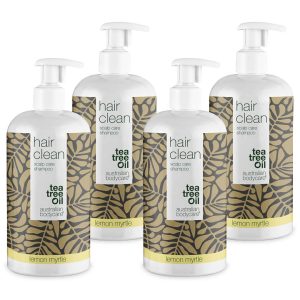 4 for 3 Tea Tree shampoo 500 ml Lemon Myrtle - pakketilbud — Pakketilbud med 4 shampoos (500 ml): Tea Tree Oil og Lemon Myrtle