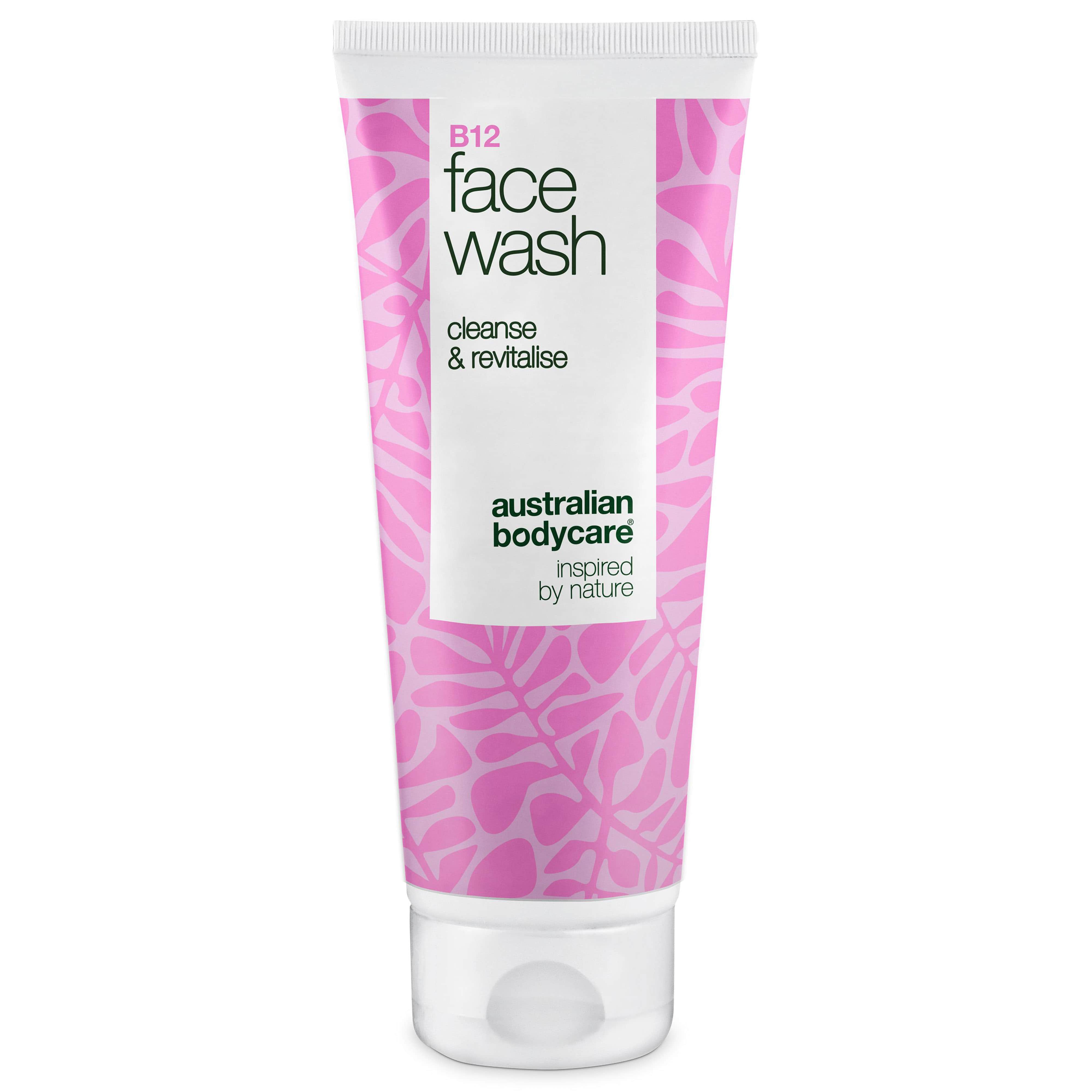 B12 Face Wash – Daglig ansigtsrens mod snavs og urenheder — Effektiv B12 ansigtsvask, der fjerner makeup og urenheder. Få en ren og velplejet hud med naturlig glød.