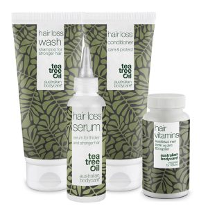 Pakke til hårtab og tyndt hår — Hårtabsprodukter med Biotin, Tea Tree Oil og Capilia Longa