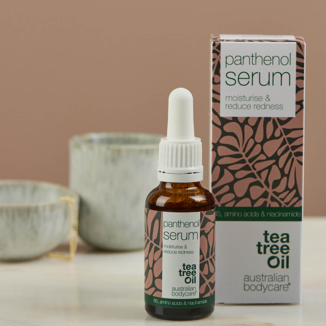 Panthenol Serum til rødme, tør og sart hud — Serum med Provitamin B5 & Niacinamid til pleje af rødme & rosacea