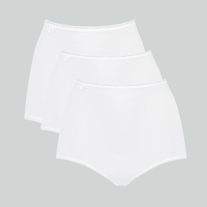Sloggi 24/7 Cotton H 3 Pack maxi trusse, hvid