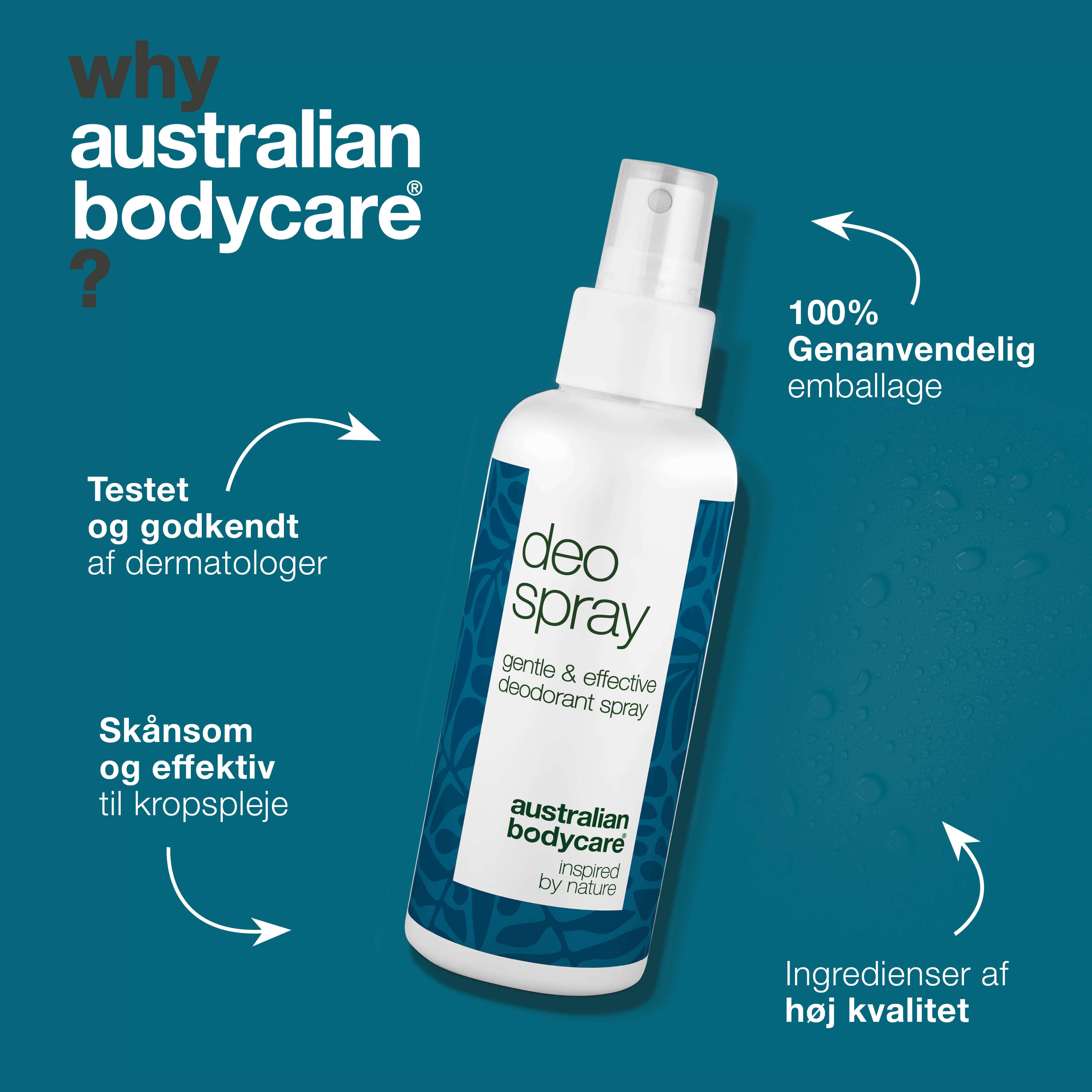 Antiperspirant Deodorantspray – Effektiv mod sved og lugt — Bliv frisk hele dagen med denne deodorant. Kontrollerer sved, eliminerer lugt og er dermatologisk testet. Perfekt til alle hudtyper.