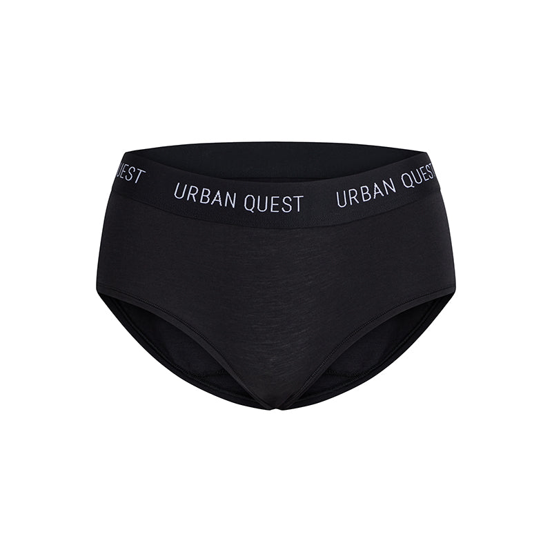 Urban Quest 3-Pack Bamboo hipster trusse, sort