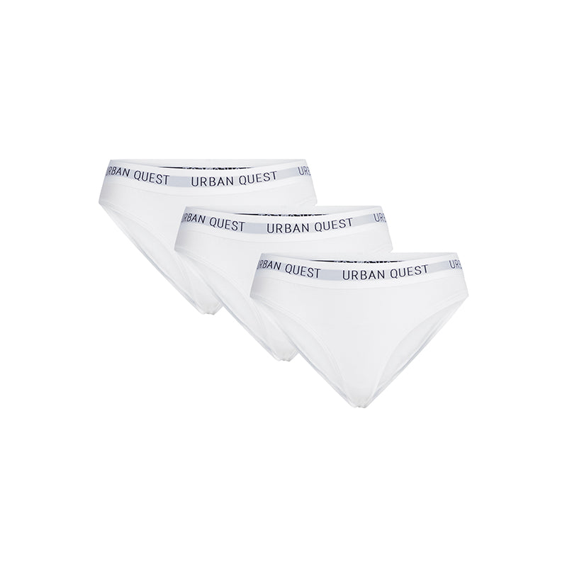Urban Quest 3-Pack Bamboo tai trusse, hvid
