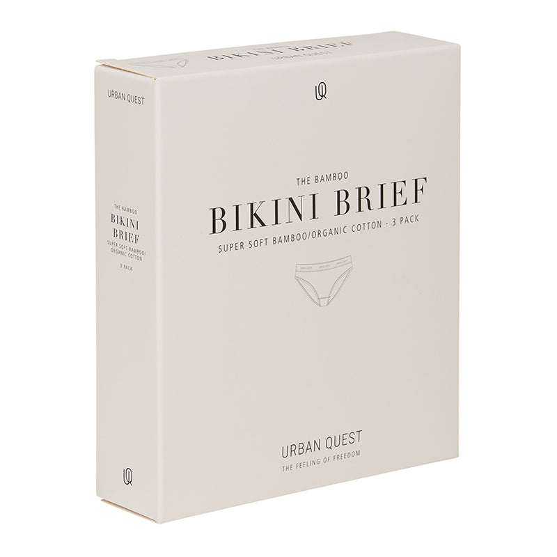 Urban Quest 3-Pack Bamboo tai trusse, hvid