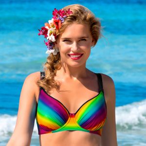 Wiki Full Cup bikini top, multi