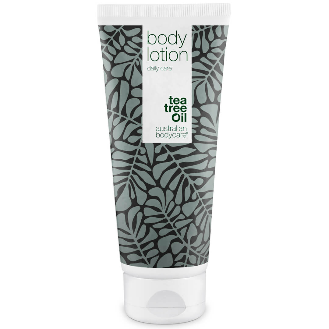 Body Lotion til tør hud og mod bumser — Fugtgivende creme til tør og uren hud på kroppen