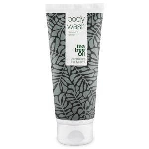 Body Wash med Tea Tree Oil — Showergel til daglig pleje og mod bumser og uren hud på kroppen Online Hot Salg