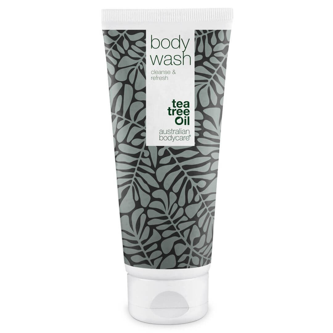 Body Wash med Tea Tree Oil — Showergel til daglig pleje og mod bumser og uren hud på kroppen Online Hot Salg