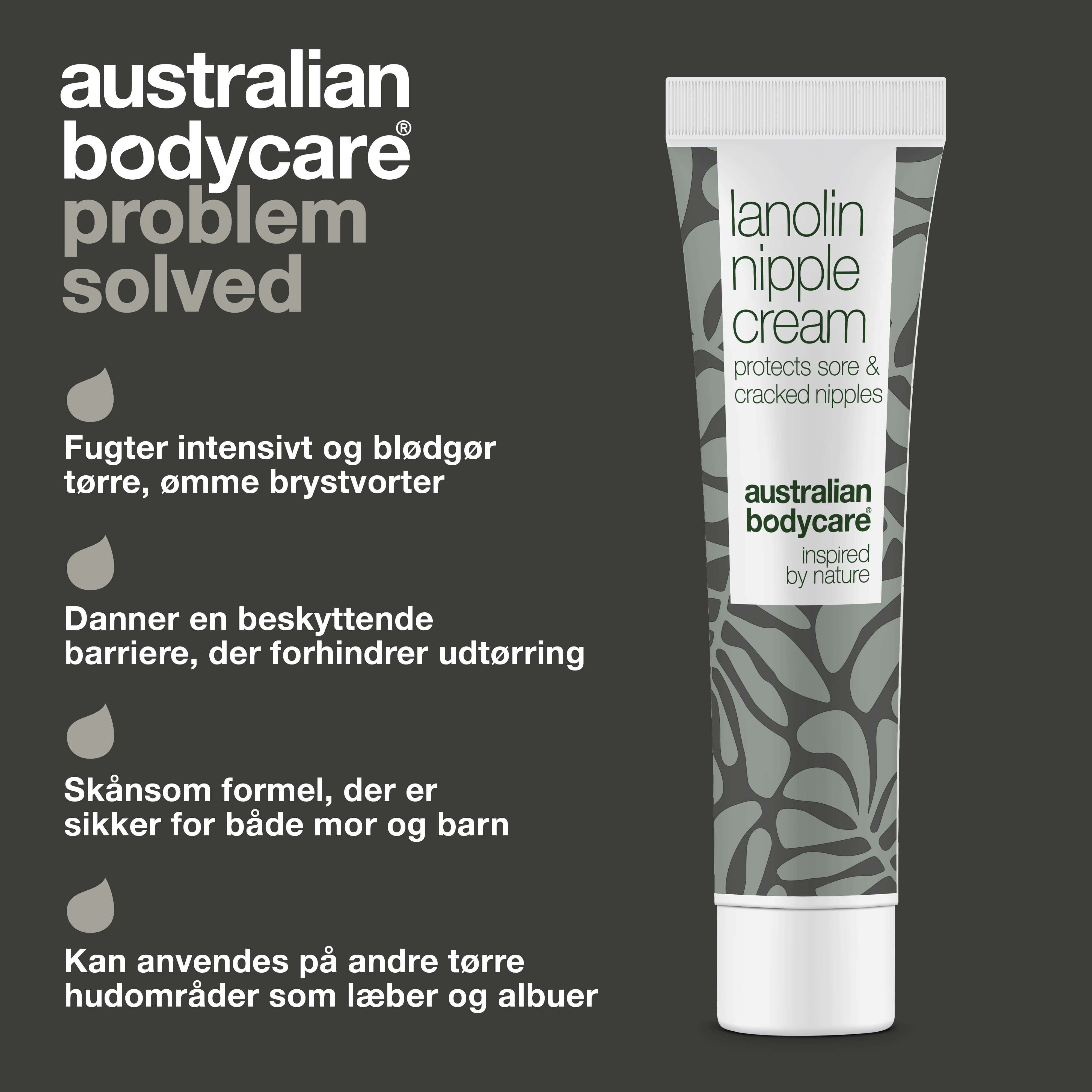 Lanolin Nippelcreme til tørre og ømme brystvorter — Fugtgivende lanolincreme til pleje af tørre brystvorter. Perfekt til amning. Online