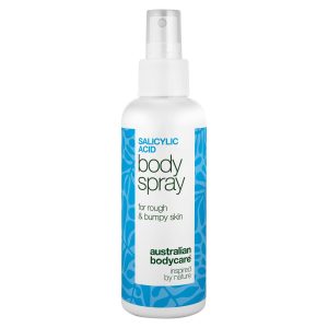 Salicylsyre spray mod bumser og uren hud på kroppen — Salicylsyre spray mod bumser og uren hud. Indeholder salicylsyre og glycolic acid, der renser porer og giver smuk hud.