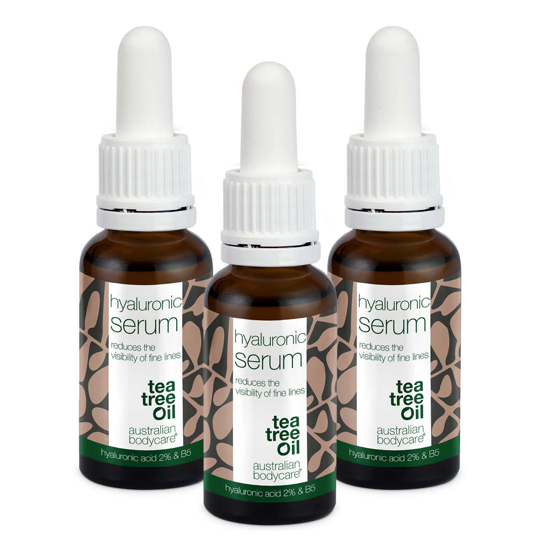 3 Hyaluronsyre Serum for glød og fine linjer — Med Hyaluronsyre 2% & B5 vitamin til fine linjer & dybe furer