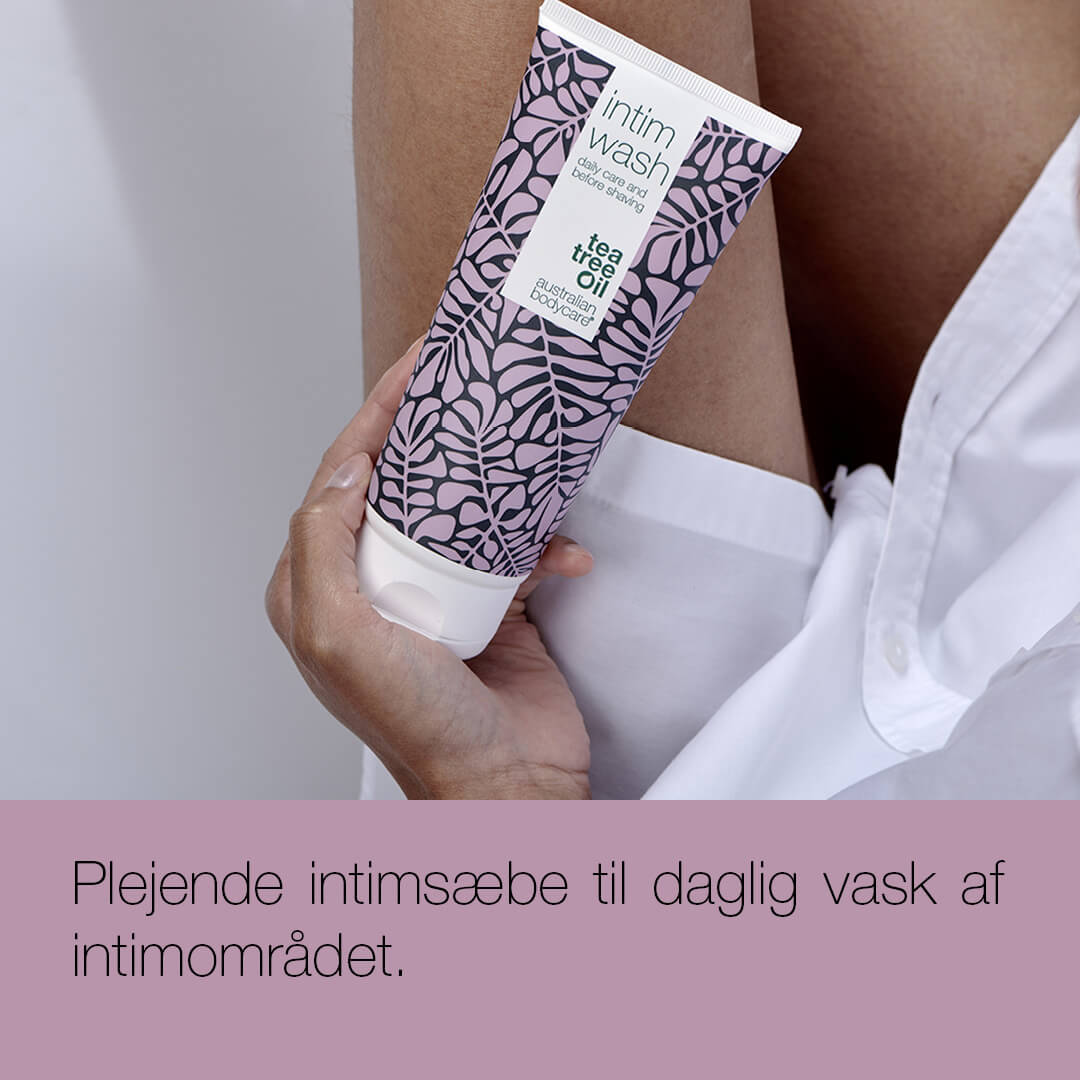 Intimsæbe til daglig vask og intimpleje — Intim sæbe mod lugtgener, kløe og svie i intimområdet
