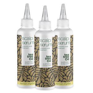 3 for 2 Serum hovedbundskur 150 ml - pakketilbud — Pakketilbud med 3 hovedbundskure (150 ml): Tea Tree Oil & Lemon Myrtlet