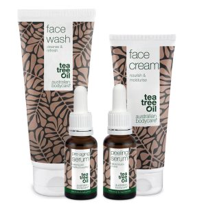 4-pak til forebyggelse af rynker — Anti-age produkter til yngre hud forebygger alderstegn