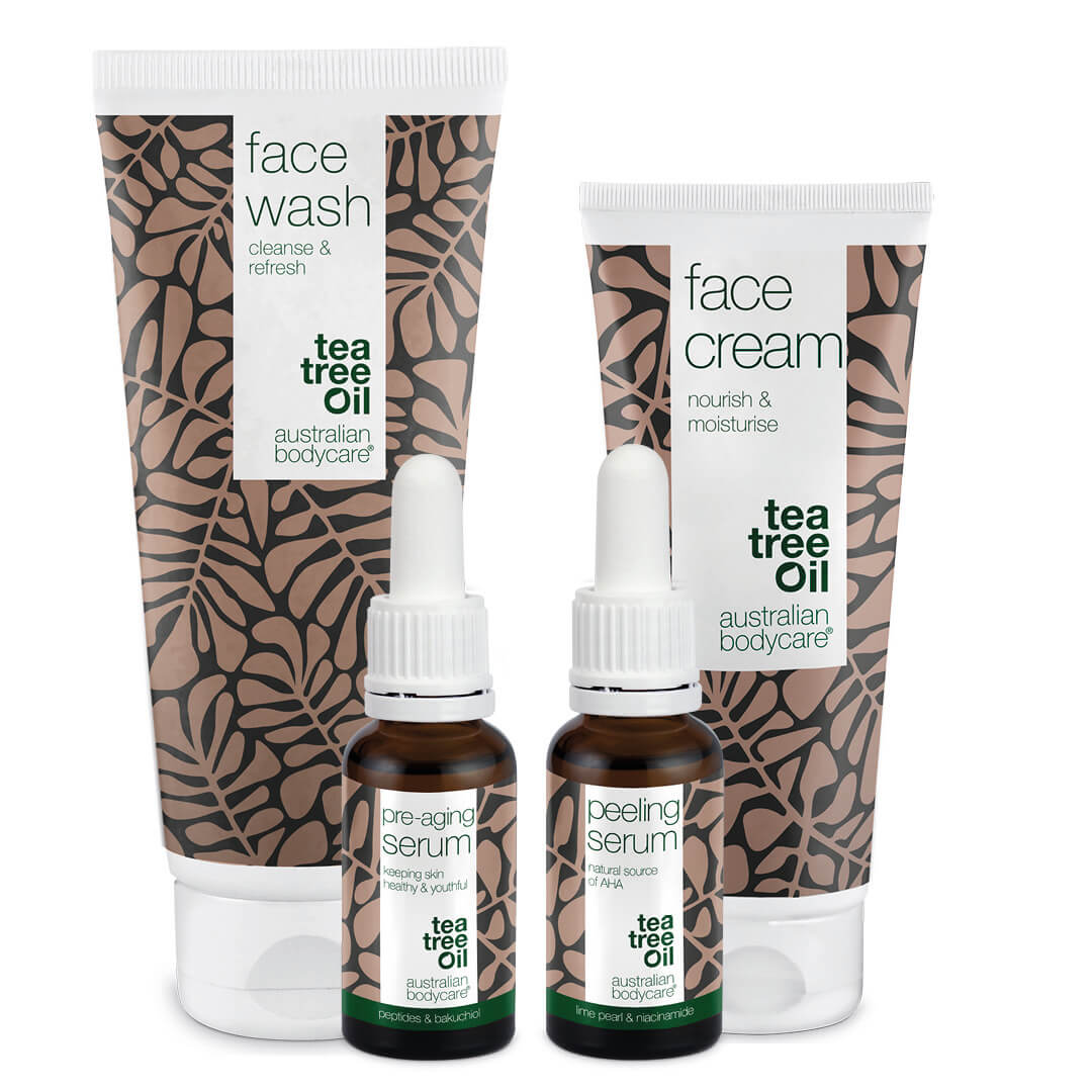 4-pak til forebyggelse af rynker — Anti-age produkter til yngre hud forebygger alderstegn