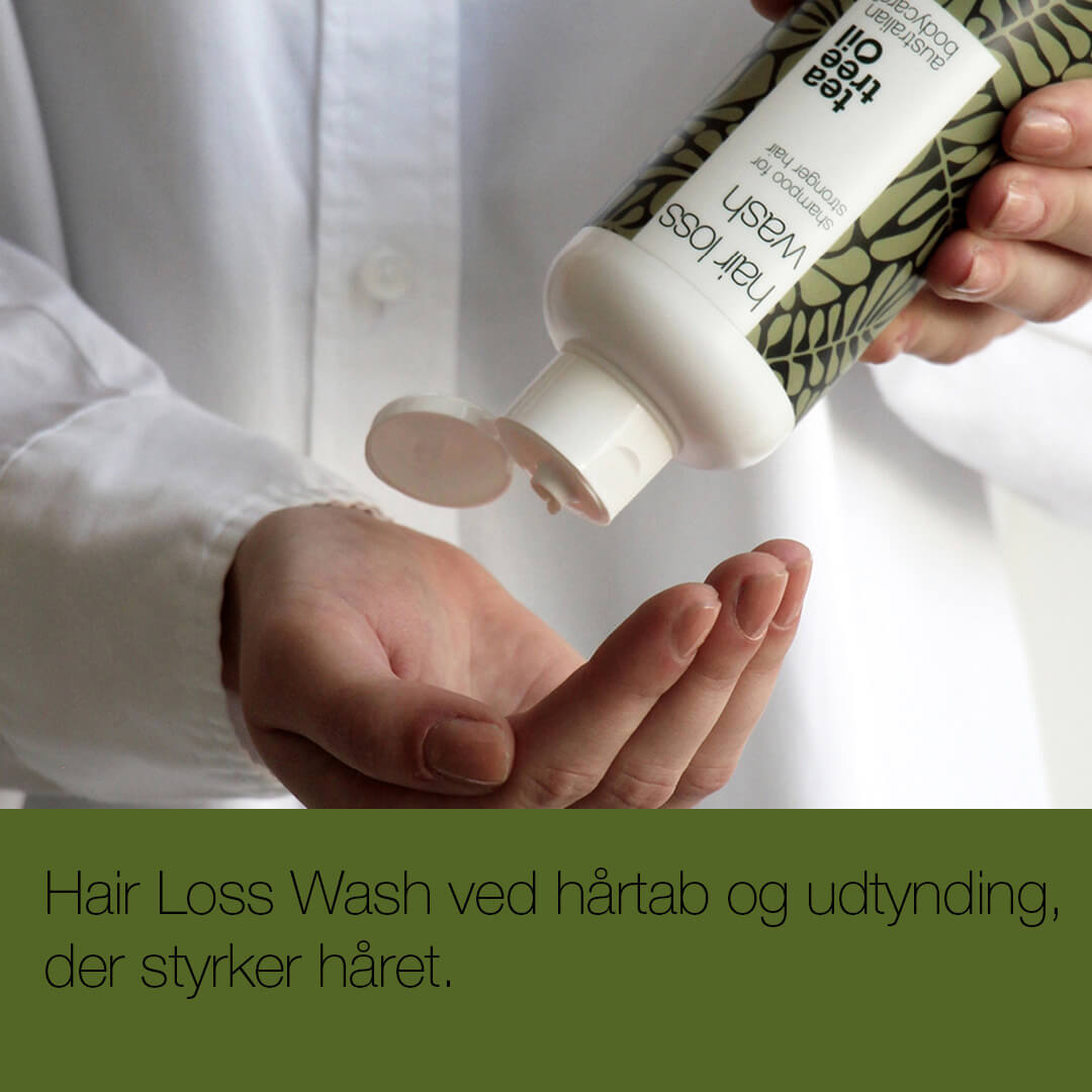 Shampoo med Biotin og Capilia Longa til fint hår — Tea Tree Shampoo til pleje ved hårtab og udtynding