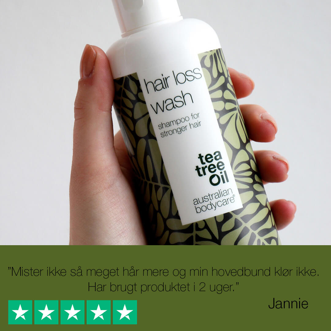 Shampoo med Biotin og Capilia Longa til fint hår — Tea Tree Shampoo til pleje ved hårtab og udtynding