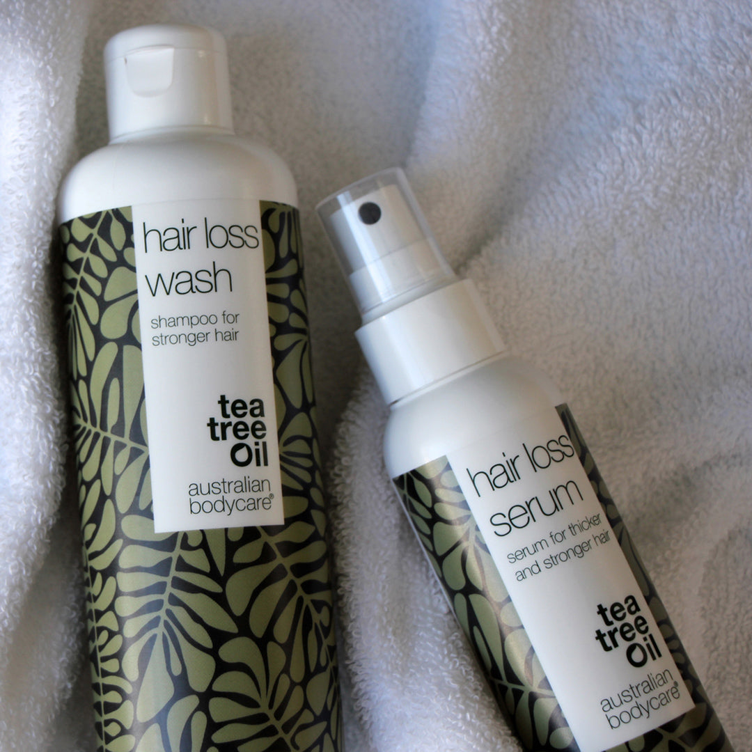 Shampoo med Biotin og Capilia Longa til fint hår — Tea Tree Shampoo til pleje ved hårtab og udtynding