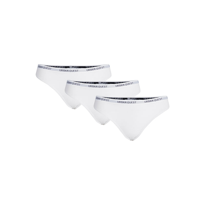 Urban Quest 3-Pack Bamboo g-streng, hvid
