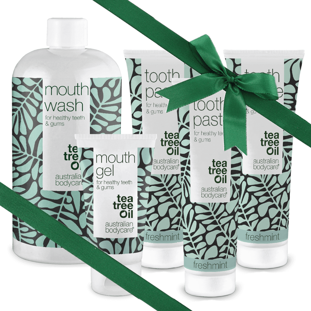 Gave til morfar — Mundpleje 5 produkter med Tea Tree Oil