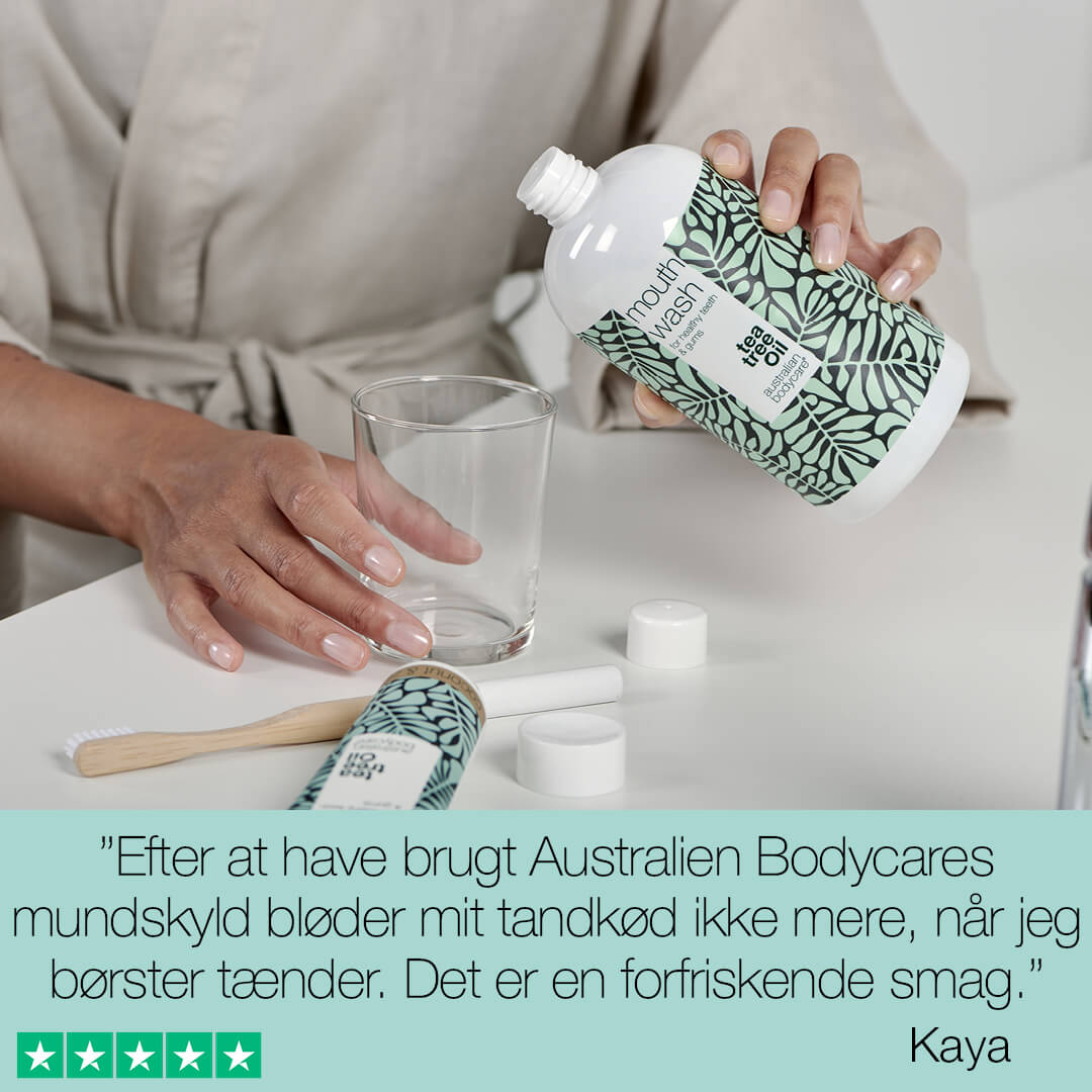 Gave til morfar — Mundpleje 5 produkter med Tea Tree Oil