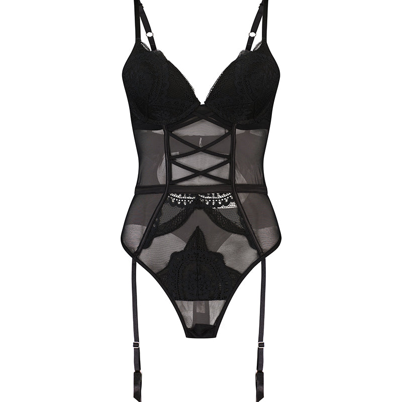 Hunkemöller Kendel bodystocking, sort Levere