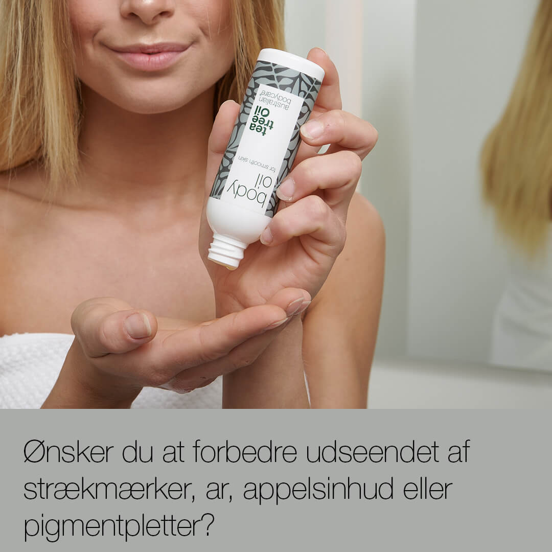 Kropsolie til pleje af strækmærker og ar — Reducerer synligheden af pigmentpletter og appelsinhud