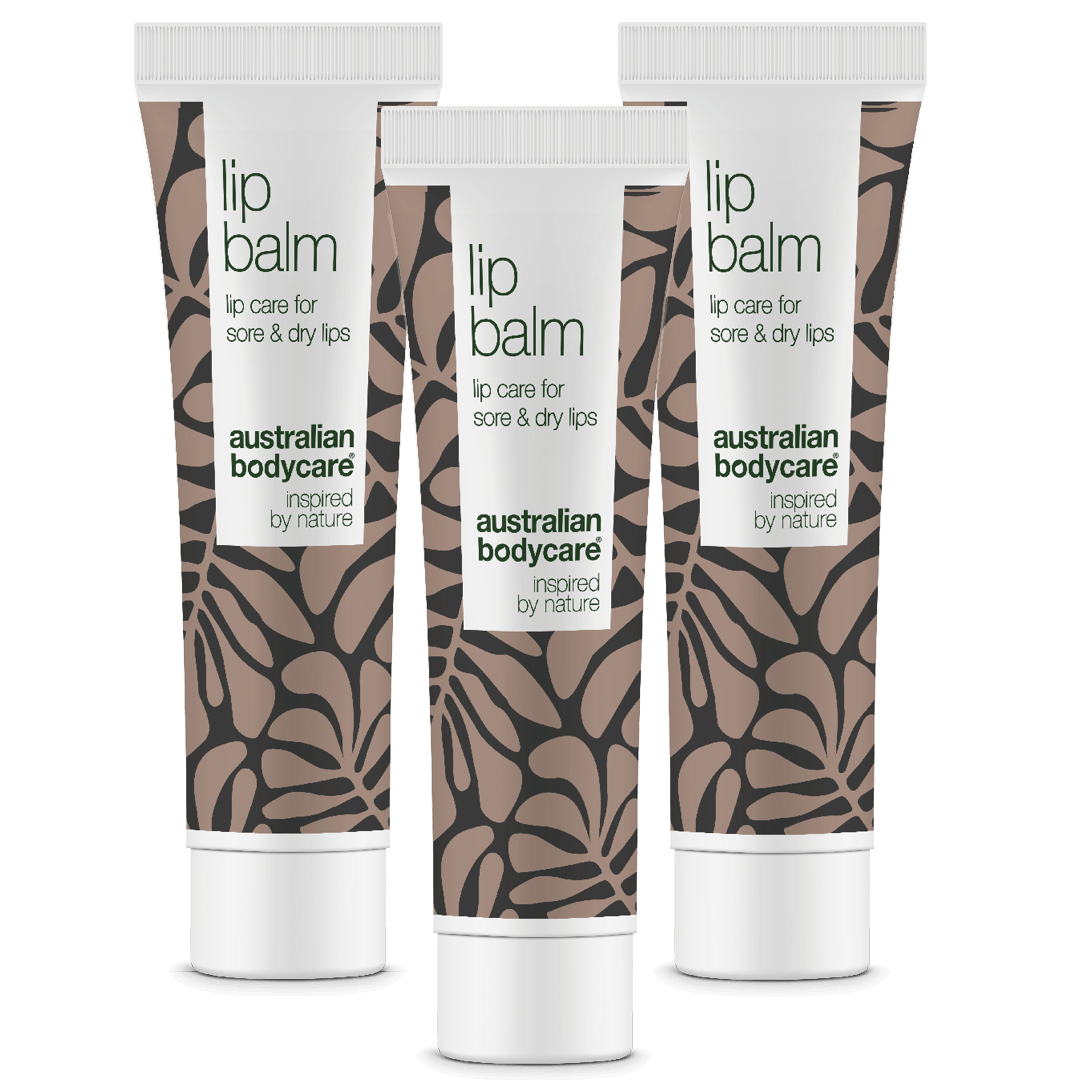 Læbepomade til pleje af tørre læber — Lip balm med Tea Tree Oil til tørre læber og pleje ved forkølelsessår
