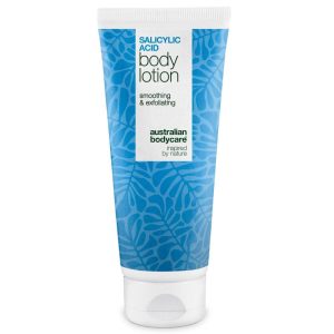 Bodylotion med salicylsyre – mod bumser og tør hud — Bodylotion med salicylsyre eksfolierer, fugter og reducerer bumser, uren hud og tørre områder. Perfekt til daglig hudpleje.