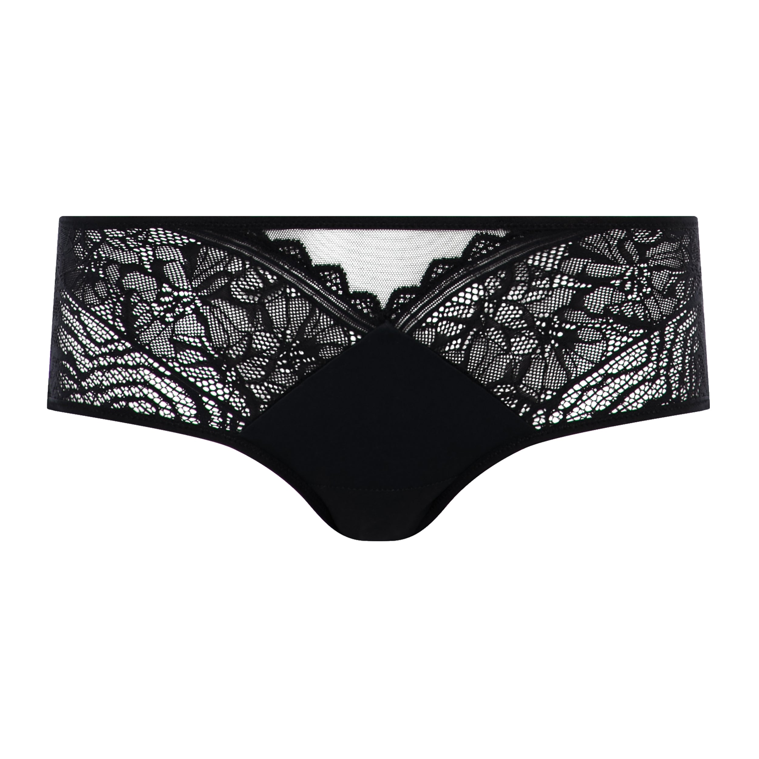 Chantelle EasyFeel Floral Touch hipster trusse, sort