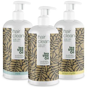 3 for 2 Tea Tree shampoo 500 ml - pakketilbud — Pakketilbud med 3 shampoos (500 ml): Tea Tree Oil, Lemon Myrtle & Mint
