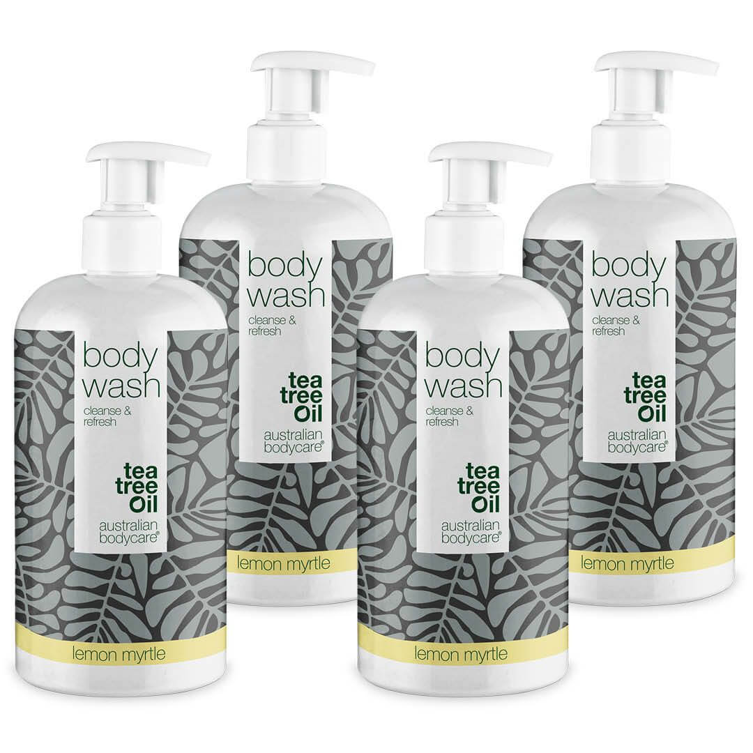 4 for 3 Tea Tree Body Wash 500 ml Lemon Myrtle - pakketilbud — Pakketilbud med 4 Body Wash (500 ml): Tea Tree Oil Lemon Myrtle