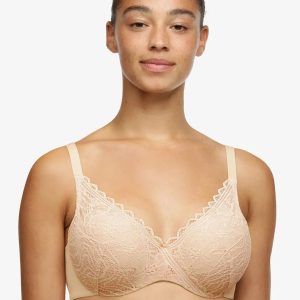 Chantelle EasyFeel Floral Touch BH med bøjle, nude