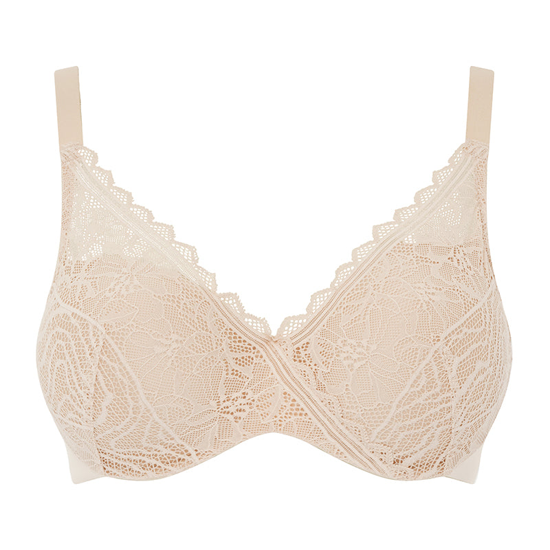 Chantelle EasyFeel Floral Touch BH med bøjle, nude