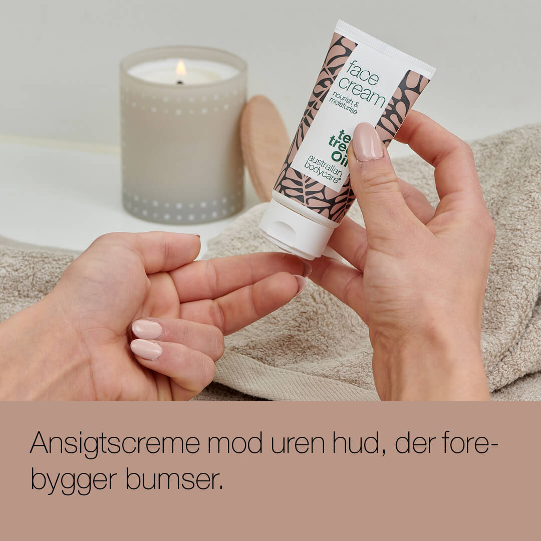 Ansigtscreme til uren hud og bumser — Ansigtscreme med aktive ingredienser til bumser, hudorme og fedtet hud