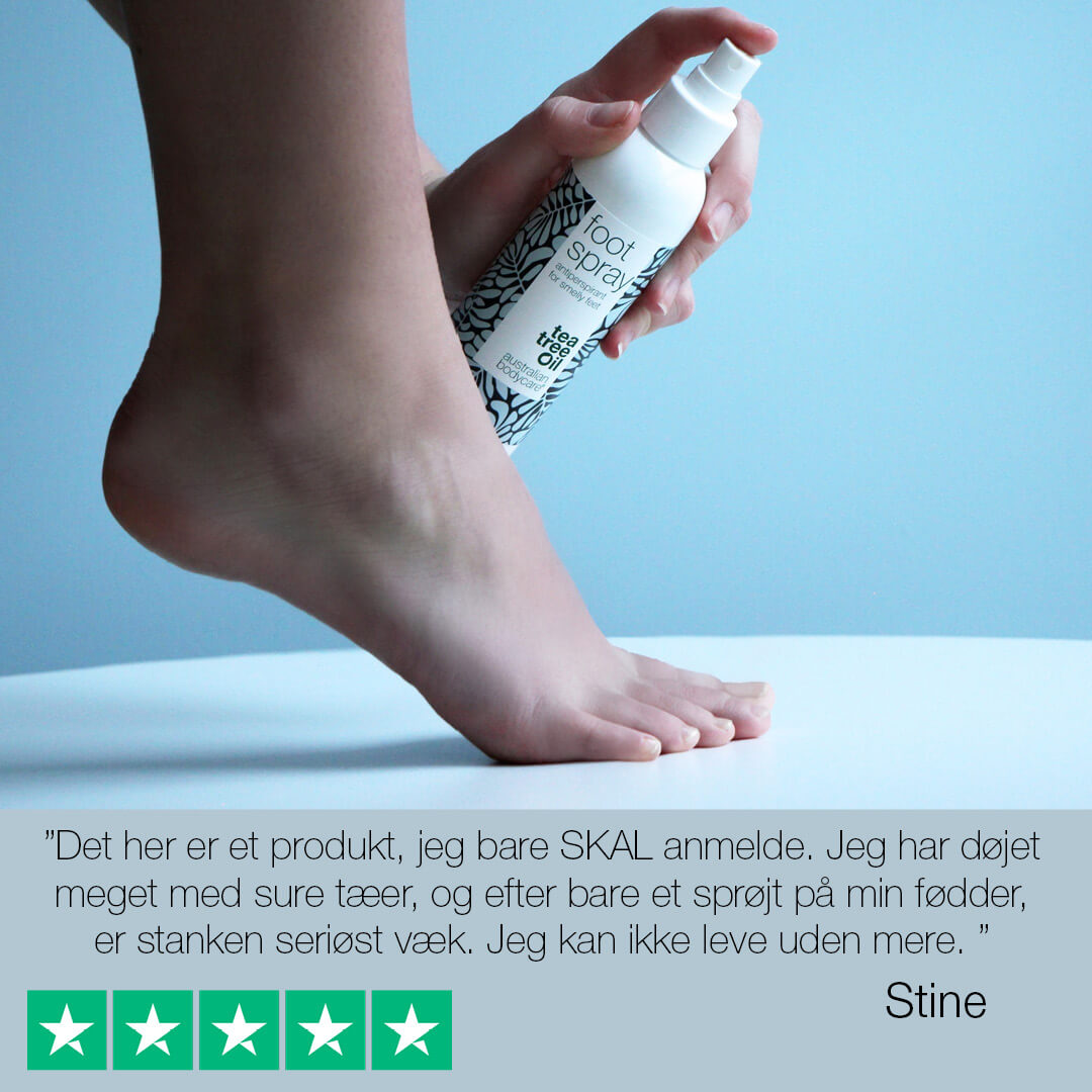 Fodspray mod sure tæer — Antiperspirant mod sure tæer og fødder