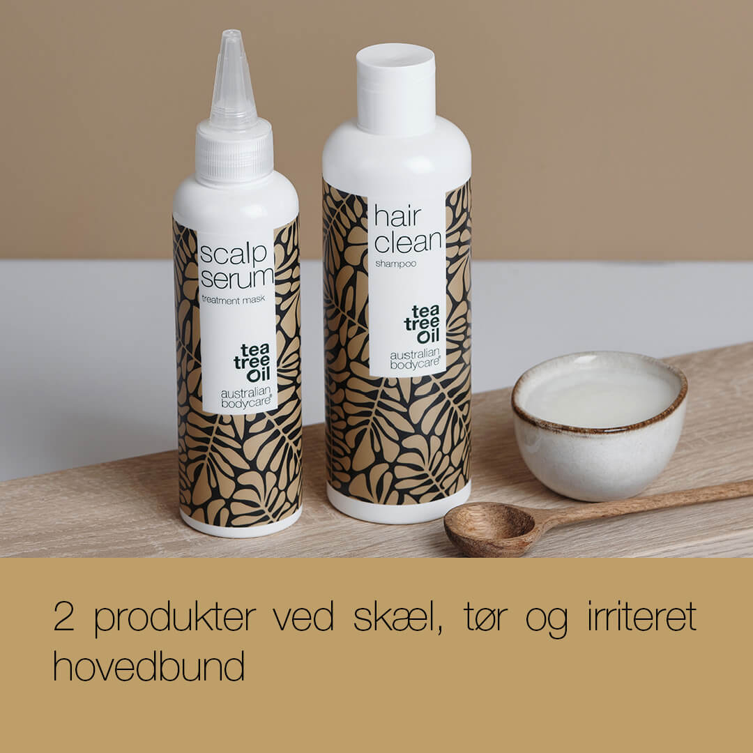 Sæt til hovedbundspleje — 2 produkter til skæl, tør og irriteret hovedbund