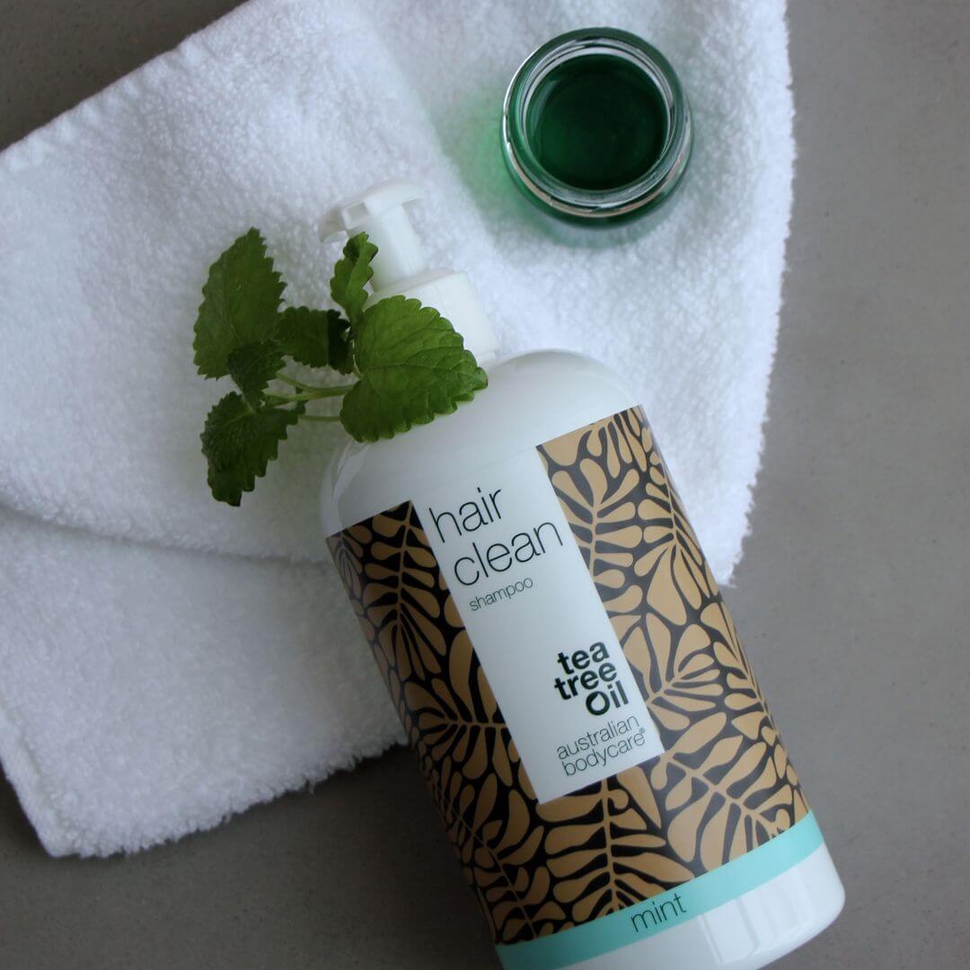 4 for 3 Tea Tree shampoo 500 ml Mint - pakketilbud — Pakketilbud med 4 shampoos (500 ml): Tea Tree Oil Mint Online salg