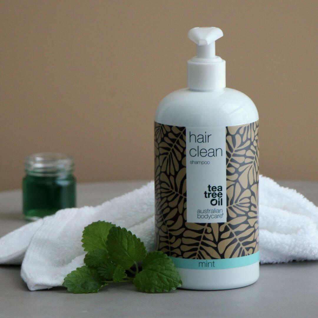 4 for 3 Tea Tree shampoo 500 ml Mint - pakketilbud — Pakketilbud med 4 shampoos (500 ml): Tea Tree Oil Mint Online salg