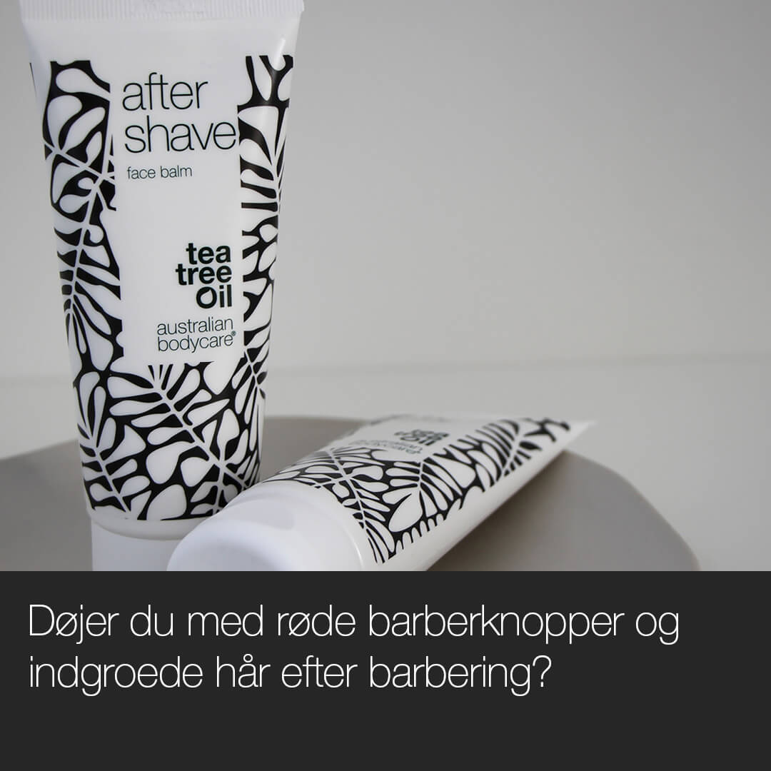 Aftershave lotion til røde barberknopper — Aftershave balm mod skægpest og indgroede hår efter barbering